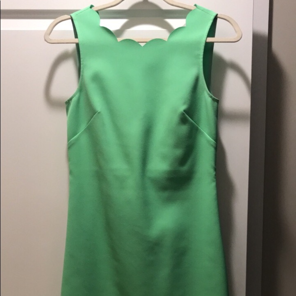 Bright green j crew dress size 0